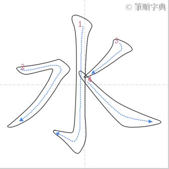 水的筆順|水的筆順 水字的筆順 水字筆順查詢